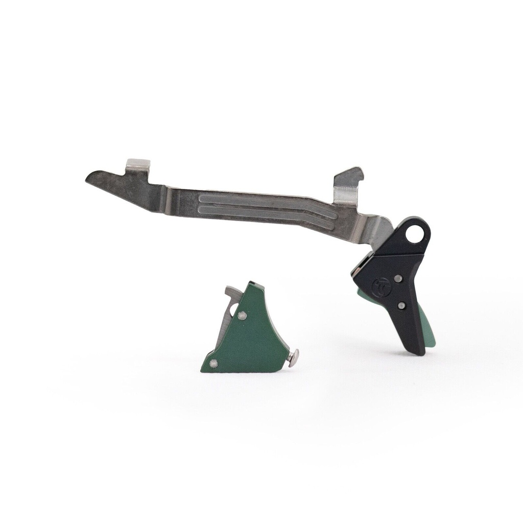 Timney Triggers Alpha Competition Trigger, Glock 17/19/19X/22/23/26/27/33/34/35/44/45 Gen 5, Green, Alpha Glock 5 - Green