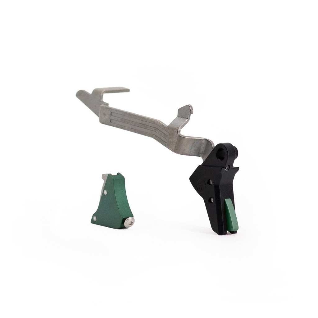 Timney Triggers Alpha Competition Trigger, Glock 17/19/19X/22/23/26/27/33/34/35/44/45 Gen 5, Green, Alpha Glock 5 - Green