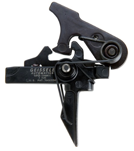[GEIS-05-166] Geissele Super Dynamic 3-Gun Trigger, Tactical Flat, 4 Lb Pull, Black, 05-166