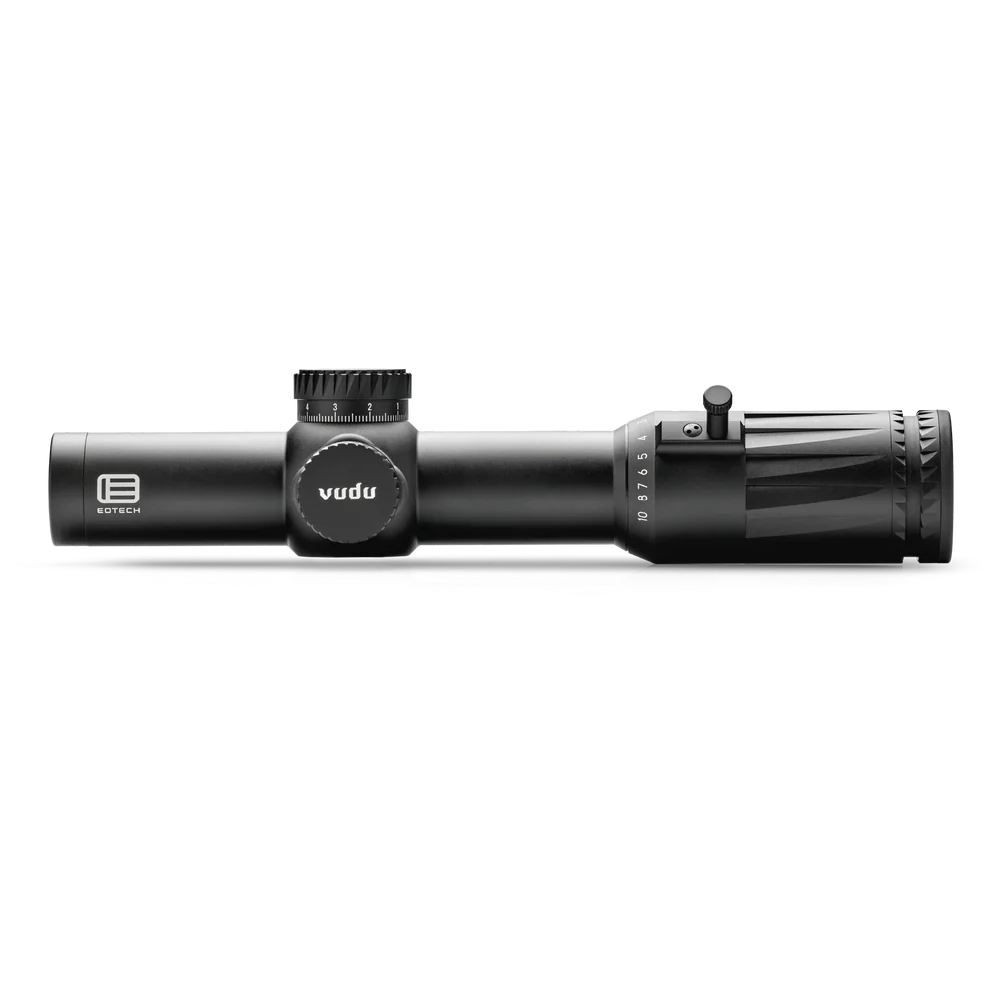 [VDU1-10SR5DF] Vudu 1-10x28 FFP Riflescope - SR5 Reticle (MRAD) w/ Daylight Bright Dot - BLK - 34mm