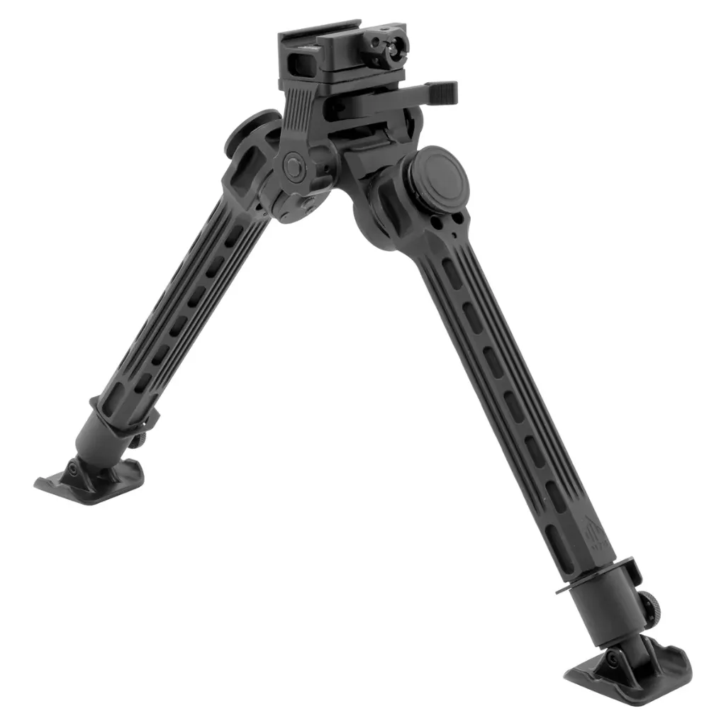 [TL-BPFS01-A] UTG® Big Bore Full Stability Bipod, 9"-14" Center Height - TL-BPFS01-A