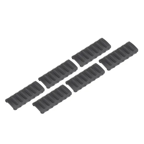 [RB-HP27B] UTG® Low Profile Picatinny Panel Covers, 2.7" Black, 6/Pack - RB-HP27B