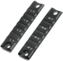 UTG® Picatinny Rail Set, 2-piece Short, for G36 - MNT-P501