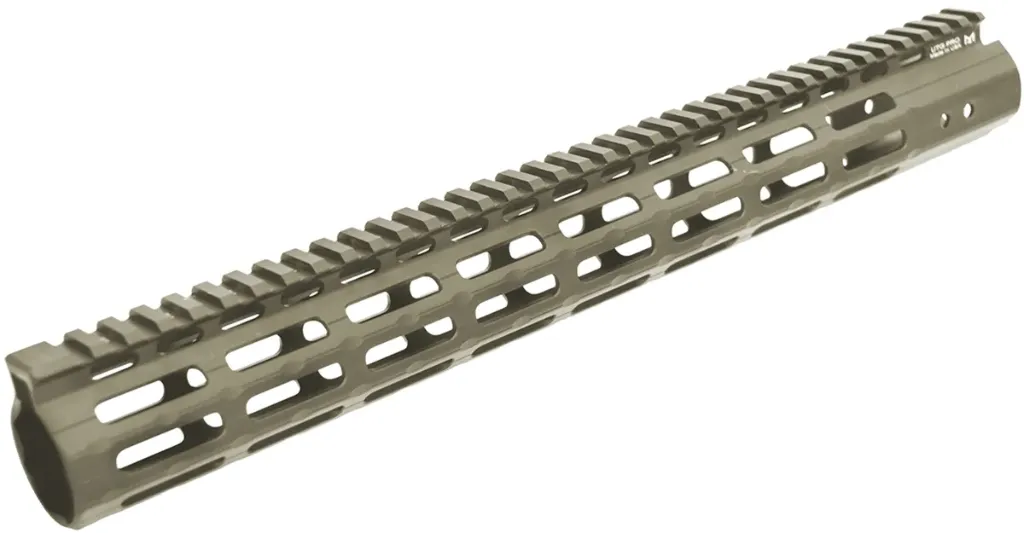 [MTU019SSMD] UTG PRO® AR15 Super Slim Free Float M-LOK® Handguard, 15", FDE CERAKOTE® - MTU019SSMD