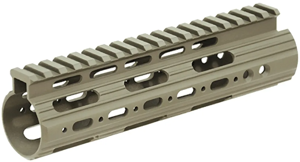 [MTU005SSD] UTG PRO® AR15 Super Slim Free Float Handguard, 7" Carbine-length, FDE Cerakote - MTU005SSD
