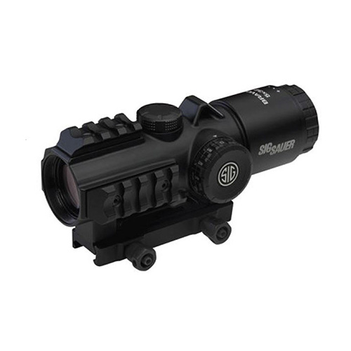 [SOB53101] SIG SAUER Bravo5 Prismatic Battle Red Dot Sight 5x32mm 556-762 Horseshoe Dot Illuminated Reticle 0.5 MOA M1913 Black Medium SOB53101