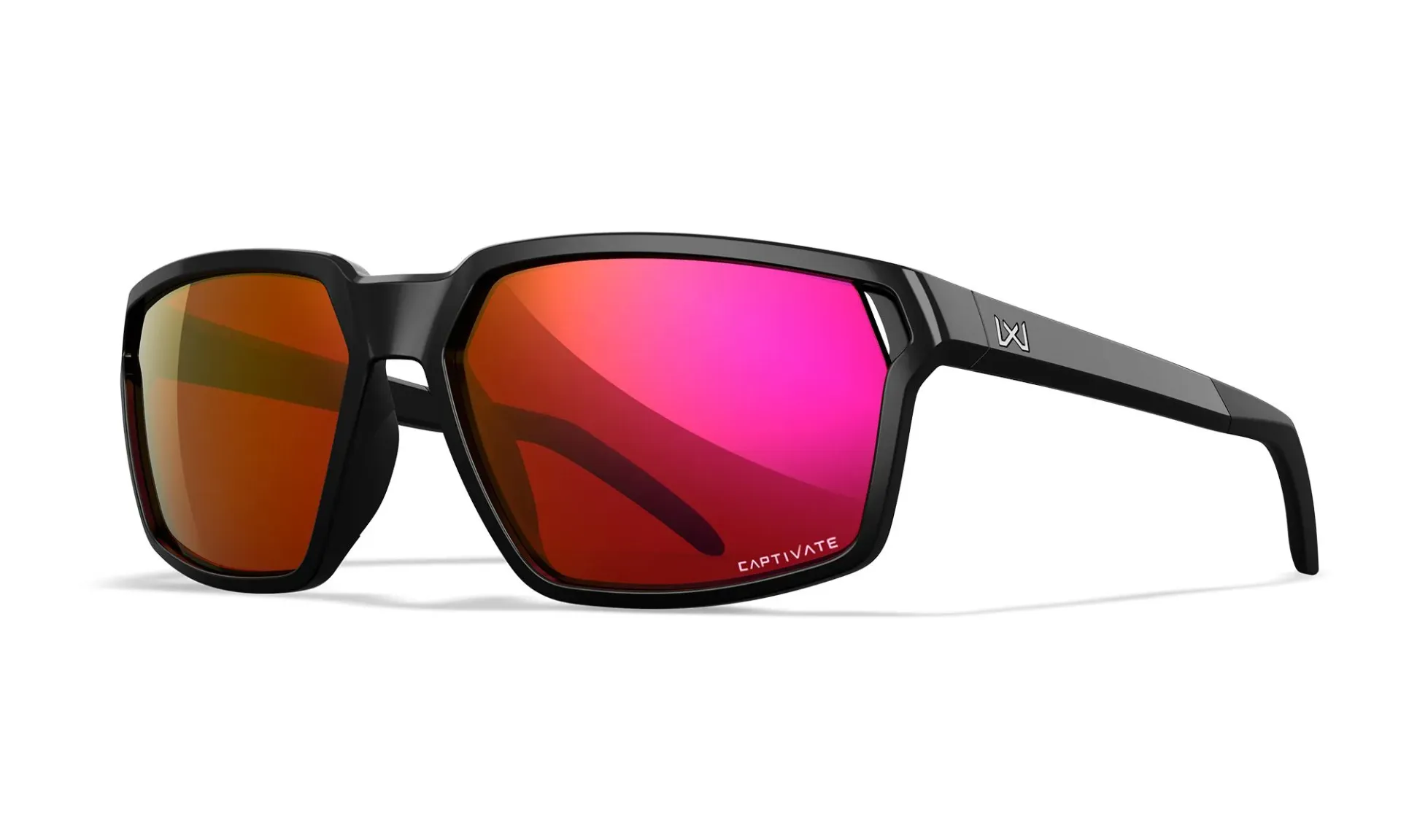 [AC6SRA06] Wiley X WX SIERRA Captivate Red Mirror Gloss Black Frame - AC6SRA06