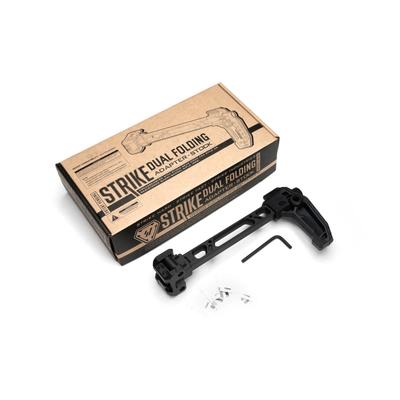 Strike Industries Dual Folding Stock, Ambidextrous, AR-15/AR-10/CZ Scorpion EVO 3/SIG Sauer MCX/Brugger & Thomet APC9/CZ BREN 2/Ruger PC Charger/CZ Sc