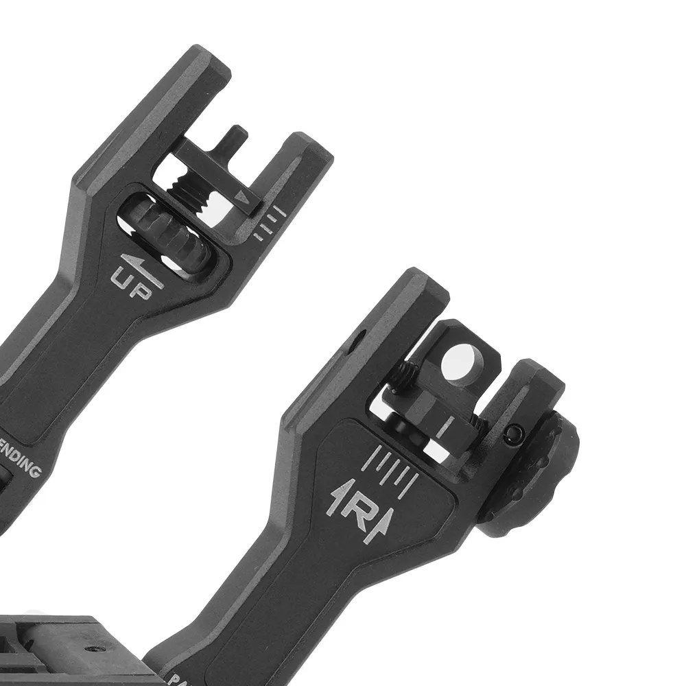 Strike Industries Sidewinder BUIS II Offset Deployable Front and Rear Sight, Black, One Size, SI-SIDEWINDERII-BK