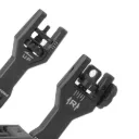 Strike Industries Sidewinder BUIS II Offset Deployable Front and Rear Sight, Black, One Size, SI-SIDEWINDERII-BK