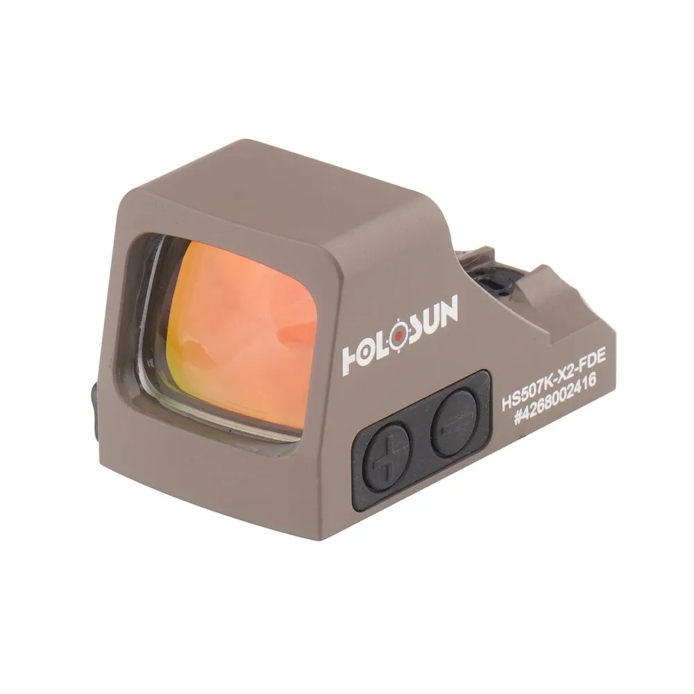 [HS507K-X2-FDE] Holosun - Collimator HS507K Open Reflex SubCompact Pistol Sight - FDE - HS507K-X2-FDE