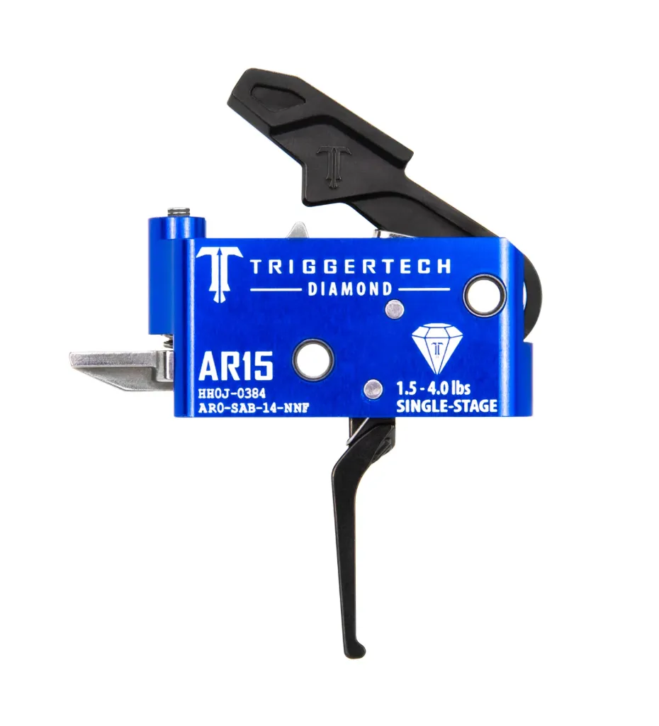 [AR0-SAB-14-NNF] TriggerTech AR-15 Diamond - Black Flat Trigger - Single stage - 1.5 - 4.0 lbs (PVD Black Flat)