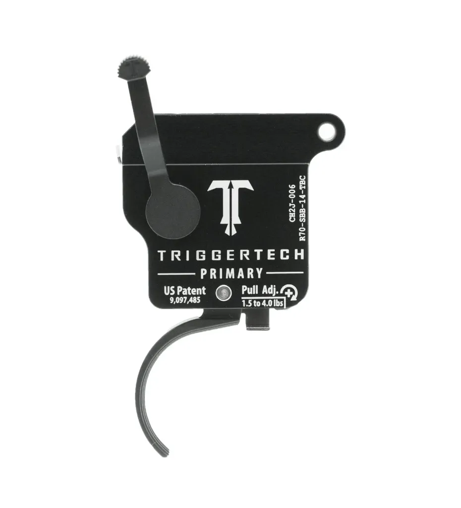 [R70-SBB-14-TBC] TriggerTech Primary - Remington 700 - 1.5-4.0 lbs -Right Hand - PVD Black Curved Trigger