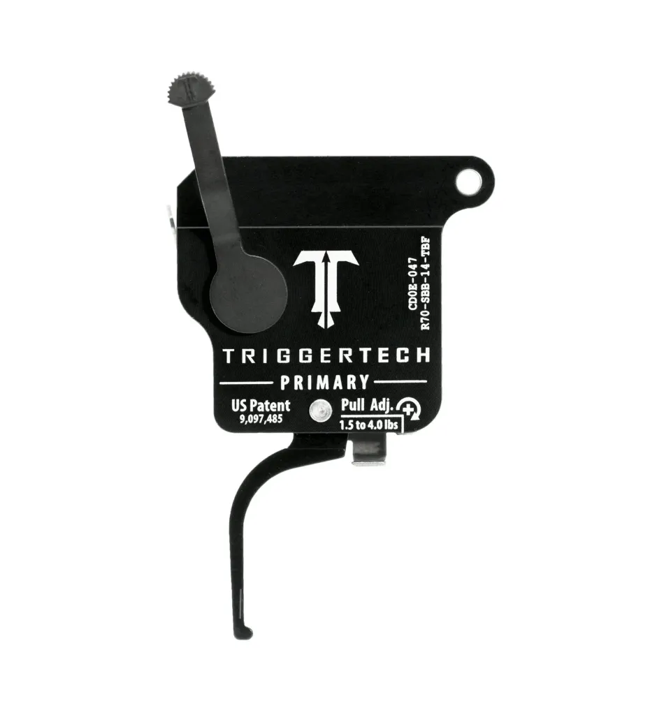 [R70-SBB-14-TBF] TriggerTech Primary - Remington 700 - 1.5-4.0 lbs -Right Hand - Flat Black Trigger