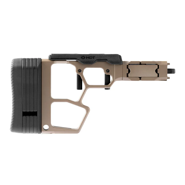 MDT Buttstock - Skeleton Rifle Stock - XTN Interface - SRS-XF Premier - FDE- 114484-FDE