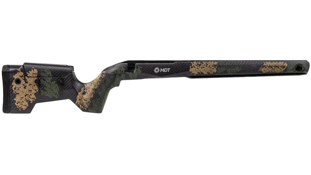 MDT Chassis - CRBN Stock - Remington700 - SA - RH - Fixed - ARCA - Hunter Orange and Grey -
