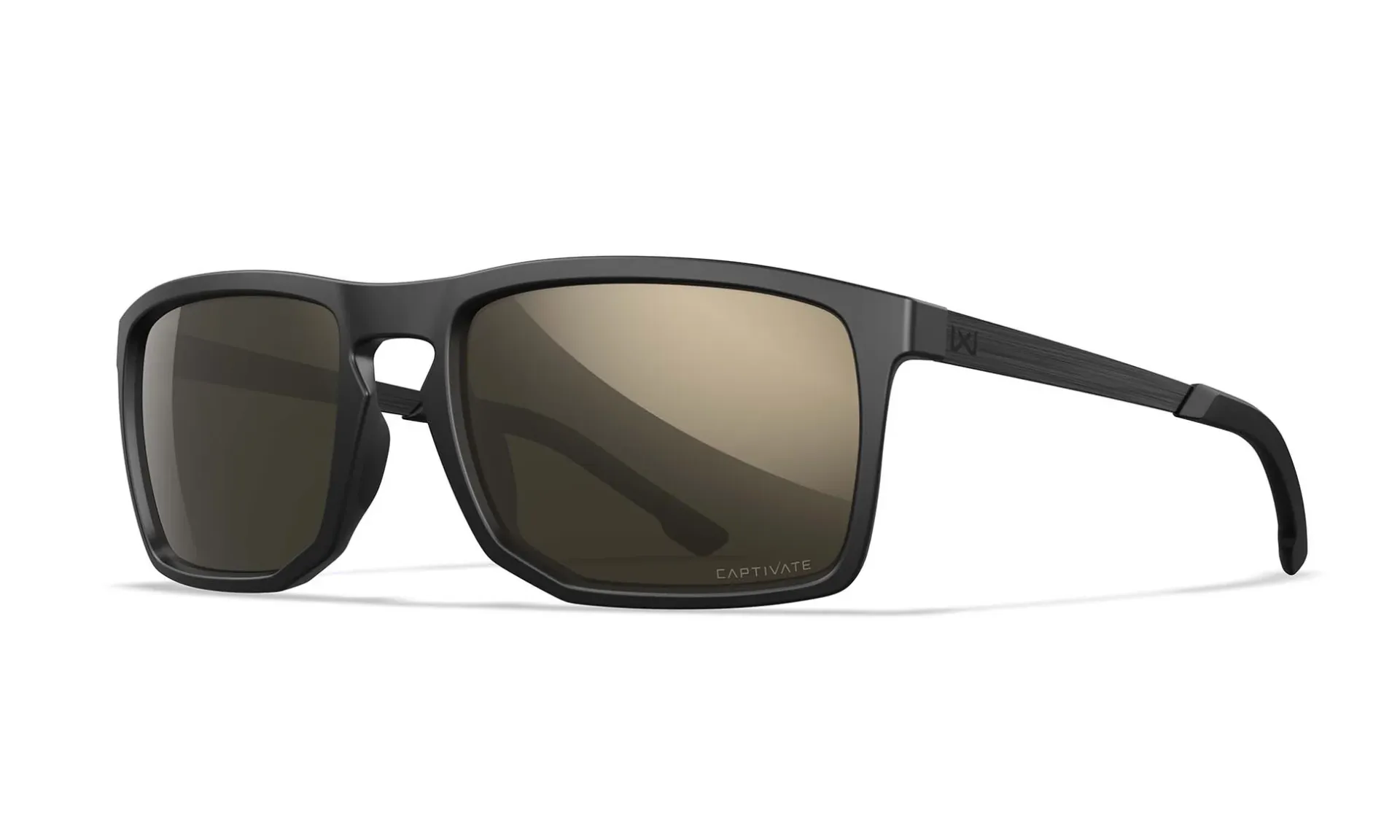 Wiley X AXE Captivate Pol Tungsten Mirror Matte Black Frame - AC6AXE04