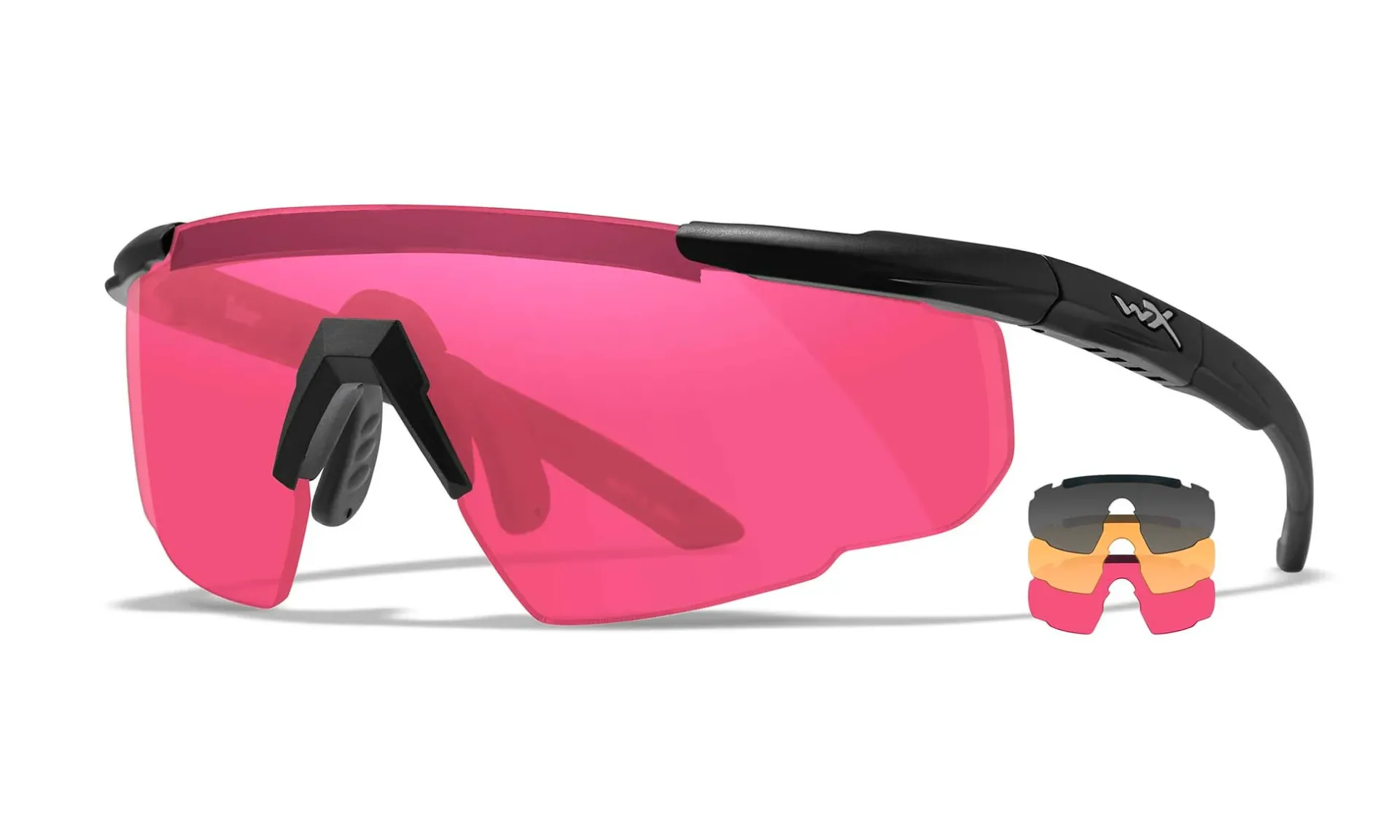 Wiley X WX SABER ADVANCED Grey/Rust/Vermilion Lenses - Matte Black Frame - 309