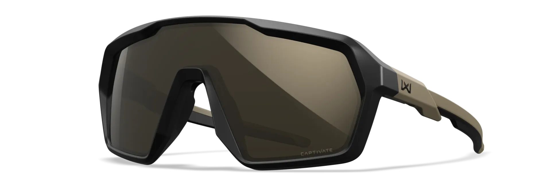 Wiley X CITADEL Captivate Tungsten Mirror Lenses - Matte Black / Tan Frame - CHCTD04