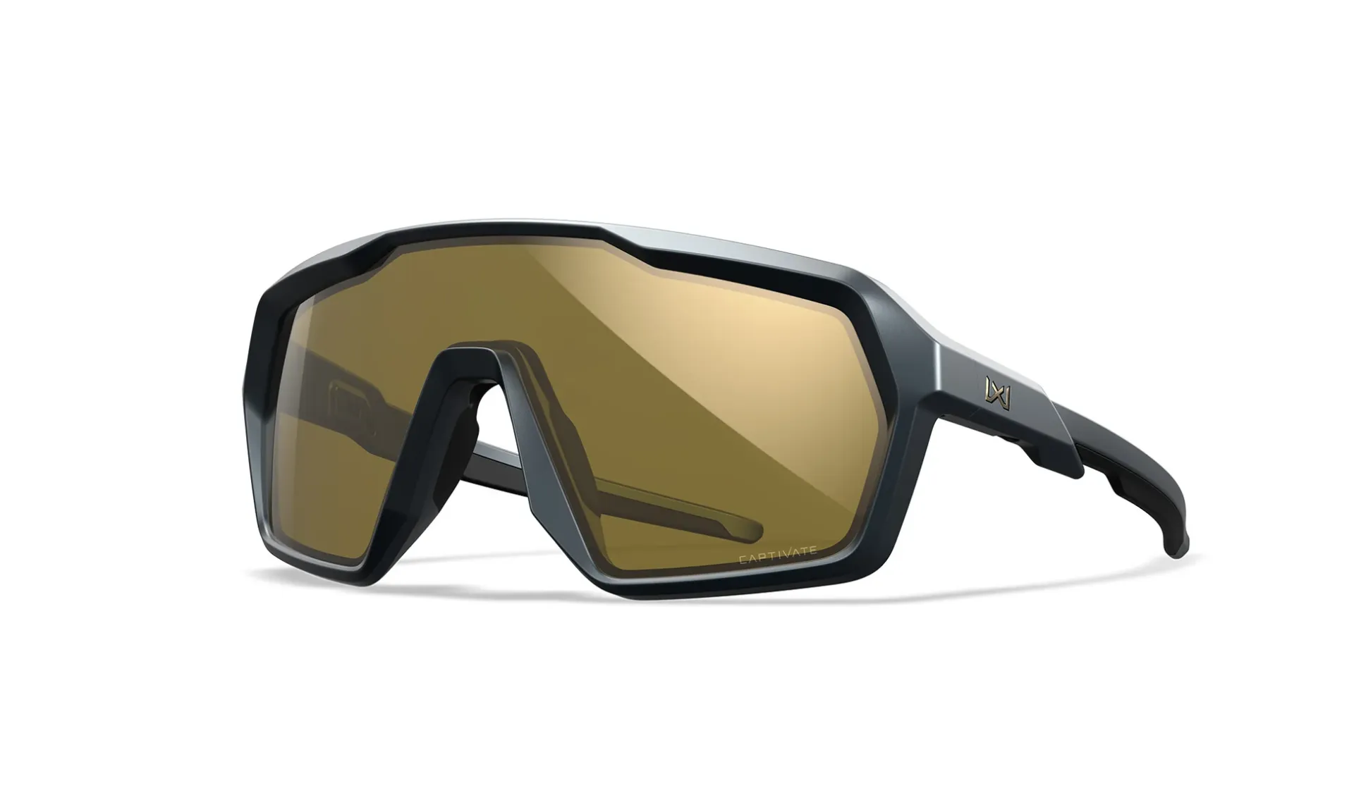 Wiley X CITADEL - Captivate Gold Mirror Lenses - Matte Graphite Grey Frame - CHCTD10