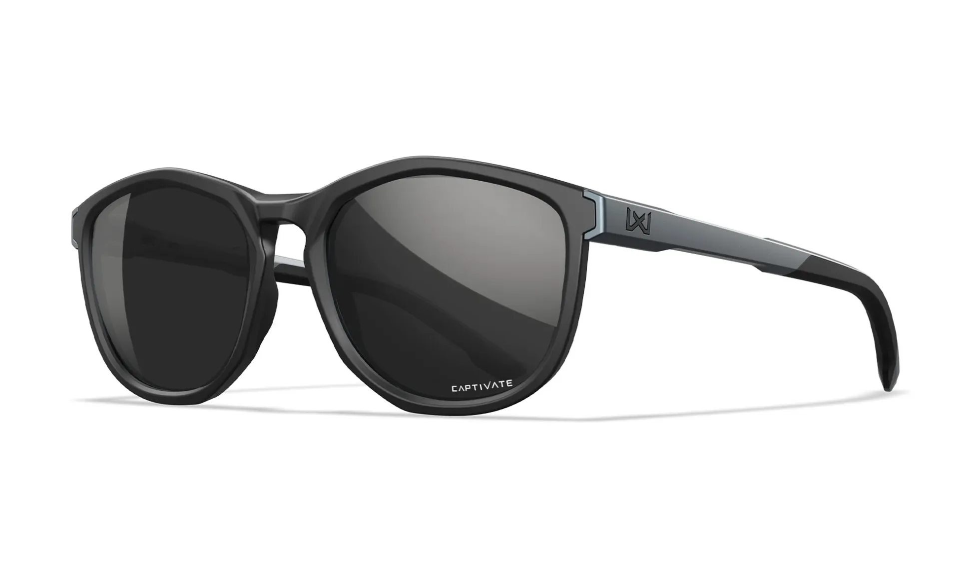 Wiley X Bravo - Captivate Black Mirror Lenses - Matte Black/Graphite Grey Frame - AC4BRV05