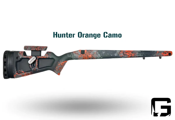 Grayboe Eagle Pro- Rem 700 LA-Universal - fits Proof Research Sendero and smaller contours-Painted Hunter Orange Camo-EAPRO205-49