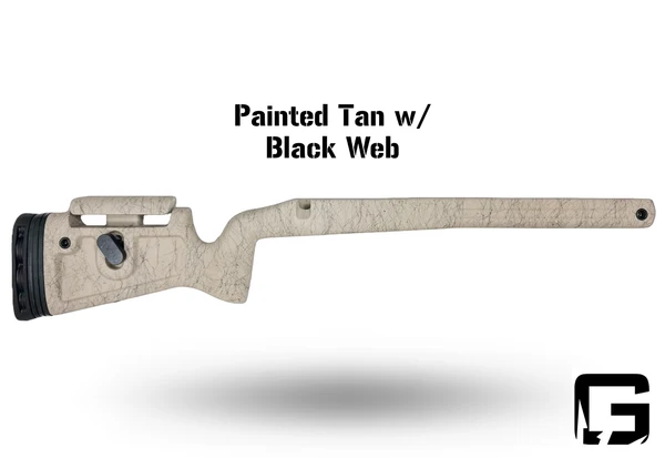 Grayboe Phoenix 2 - Rem 700 LA - Painted Tan w/ Black Web - PHX205-12