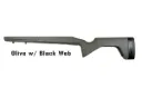 Grayboe Trekker - Rem 700 SA - Painted Olive w/ Black Web - TREK105-11