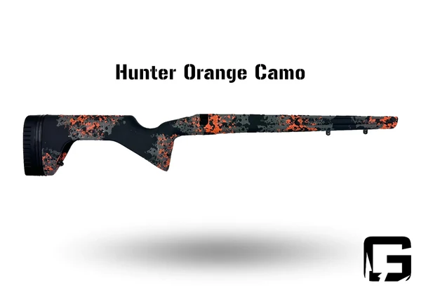Grayboe Trekker - Rem 700 SA - Painted Hunter Orange Camo - TREK105-49