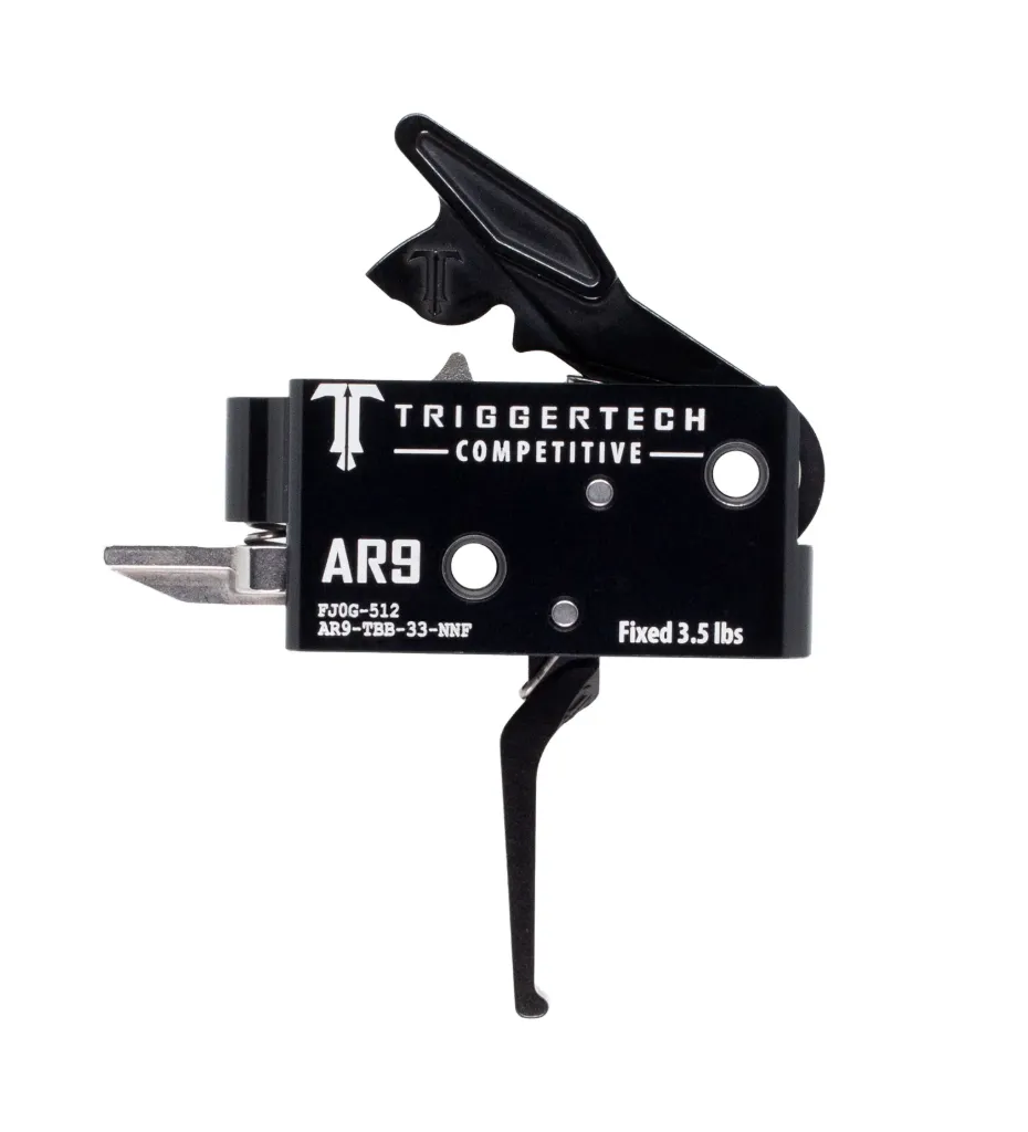 TriggerTech AR9 - Black Competitive Flat - 2 stage - 3,5 lbs