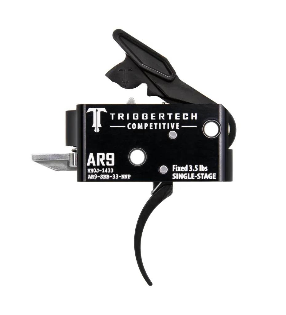 TriggerTech AR9  - Black Competitive Pro Curved - Single staged - 3,0 lbs