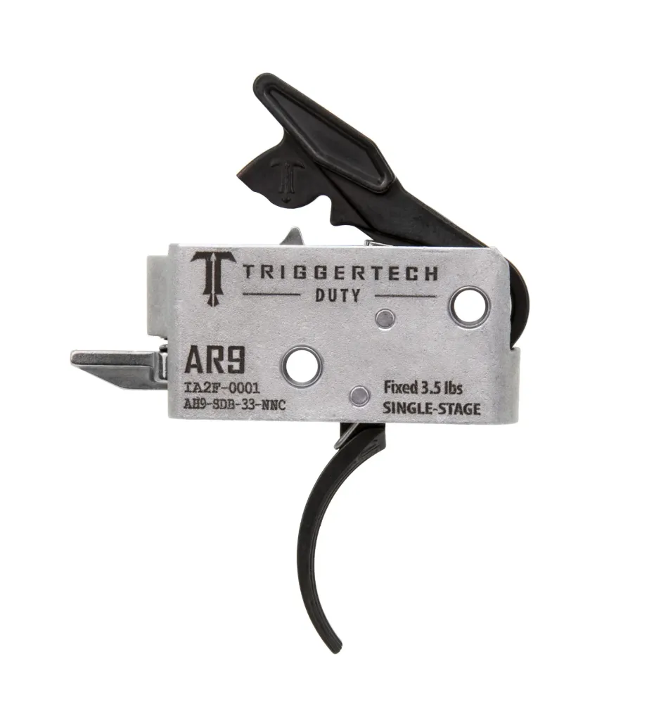 TriggerTech AR9 - Black Duty Curved - Single stage - 3,5 lbs