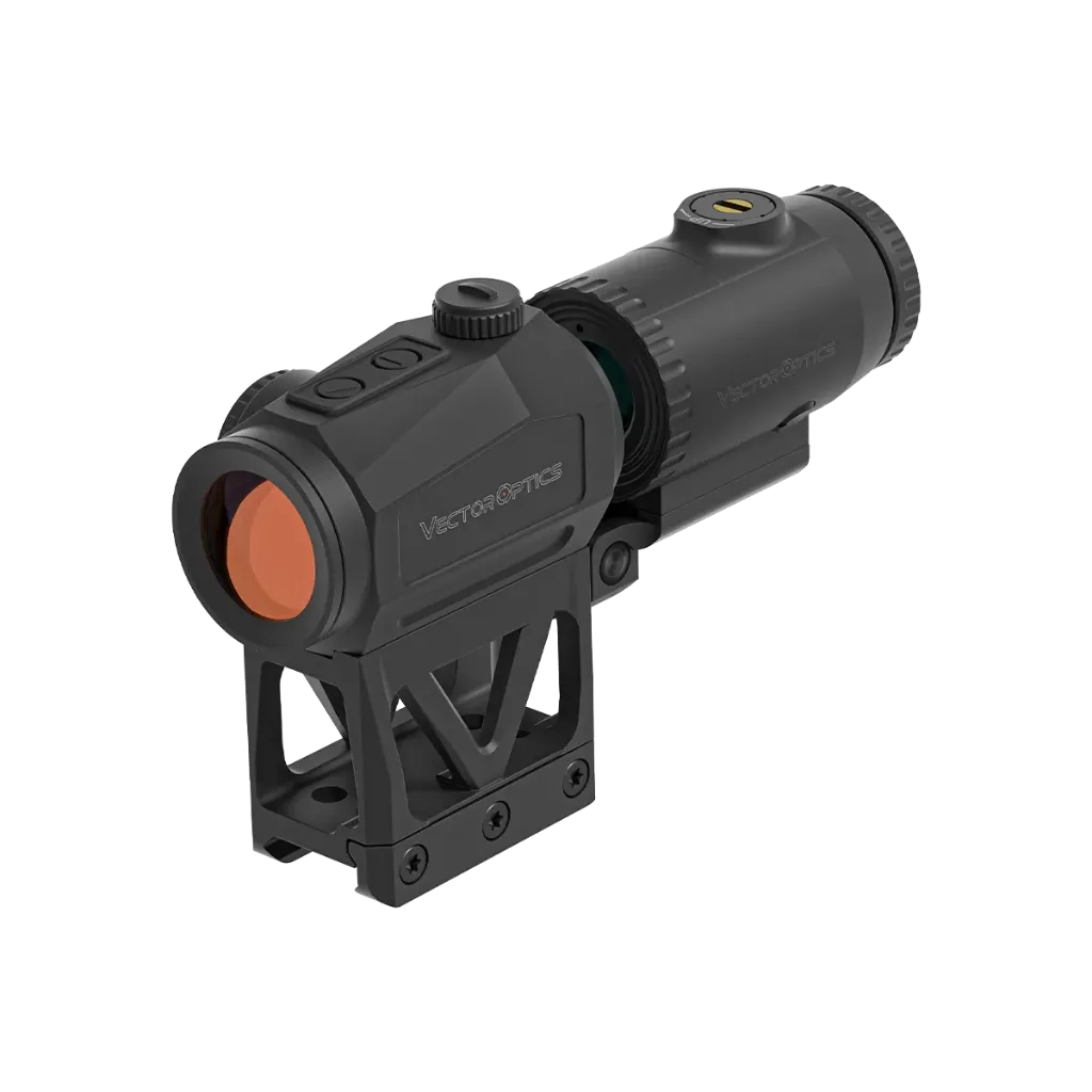 Vector Optics - Scrapper 1x25 MRT Red Dot & Paragon 3x Magnifier Kit with Integrated One-Piece Picatinny Mount - SCRMMK-01
